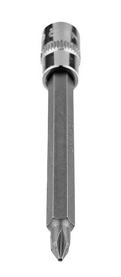 Neo Tools Spritzfilter Wasserhahn Bit-Stecknuss mit Kreuzschlitz-Bit und Antriebsvierkant 1/4'' Größe PH1x87mm 1Stück