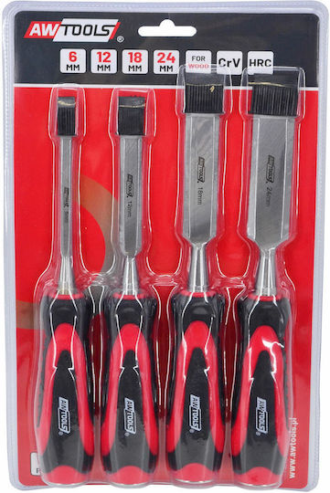 AWTools 24mm with Plastic Handle 4pcs