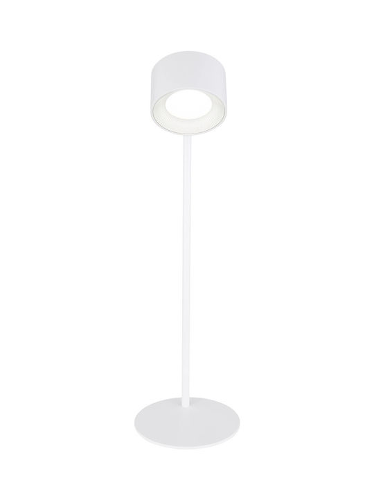 Globo Lighting Презареждаема Настолна Лампа за Цокъл Вграден LED в Бял Цвят