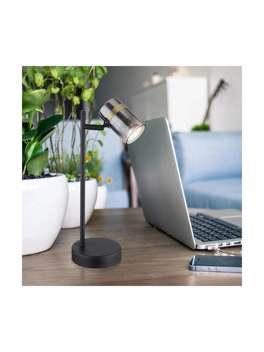 Globo Lighting Office Lamp for Socket GU10 in Black Color