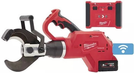 Milwaukee M18 HCC75R-502C Ηλεκτρικός Κόφτης Καλωδίων Μπαταρίας Λιθίου 18V 2x5Ah με Θήκη