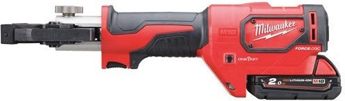 Milwaukee M18 HCCT-201C Κιτ Ηλεκτρική Πρέσα Ακροδεκτών Μπαταρίας Λιθίου 18V 1x2Ah