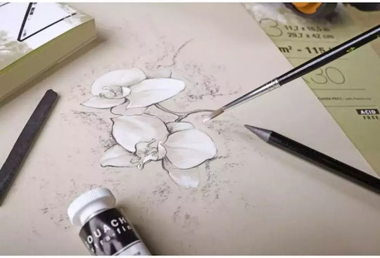 Clairefontaine Μπλοκ Σχεδίου Sketchbook PaintON Α5 14.8x21cm