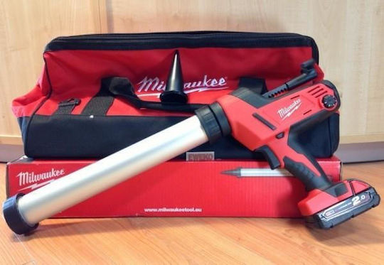 Milwaukee C18 PCG/600T 201B Battery Silicone Glue Gun 18V 1x2Ah