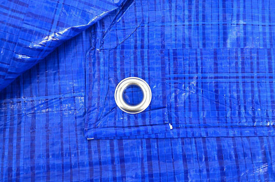 AWTools Waterproof Tarpaulin 70gr/m² 5x4m. Light Type Blue