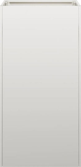 vidaXL Метална Кутия За Саксии Сребриста 40x40x80см