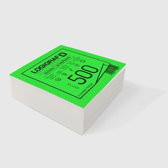 Logigraf Notizzettel im Würfel 500 Blätter Weiß 9x9Stück Set 4Stück