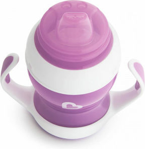 Munchkin Gentle First Cup Baby Sippy Cup Plastic with Handles Purple