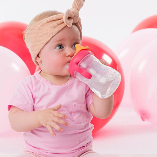 B.Box Lern-Trinkflasche Kunststoff mit Griffen Rosa für 4m+m+ 240ml