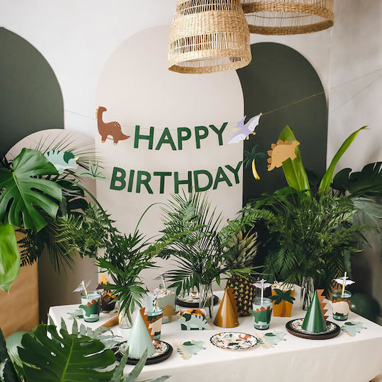 PartyDeco Капачета Динозаври 6бр
