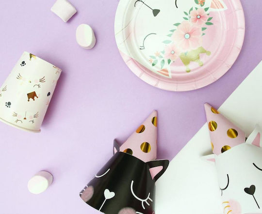 GoDan Party Hats Party Hat 6 pieces Kitten 6pcs