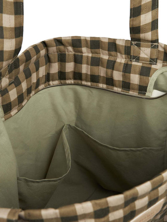 Geantă din material textil Hyde Park XXL Carouri Verzi