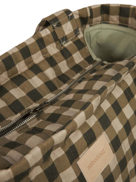 Geantă din material textil Hyde Park XXL Carouri Verzi
