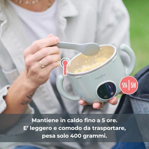 Încălzitor de biberoane pentru bebeluși Nuvita Pappa'n'go reîncărcabil