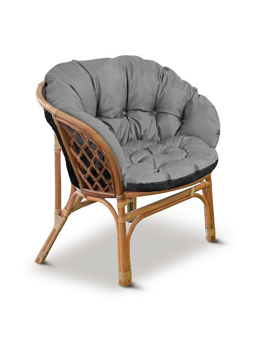 AIO Factory Waterproof Swing Cushion Garden Chair with Backrest Grey 40x122cm