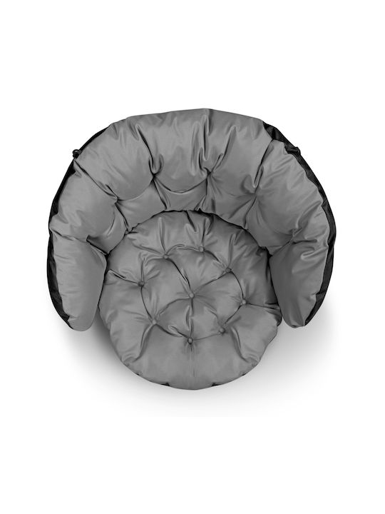 AIO Factory Waterproof Swing Cushion Garden Chair with Backrest Grey 40x122cm