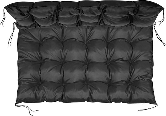 AIO Factory Waterproof Bench Cushion for Garden Bench Black 120x80cm