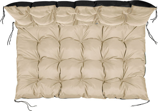 AIO Factory Αδιάβροχο Μαξιλάρι για Παγκάκι Παλέτας Beige 120x80εκ.