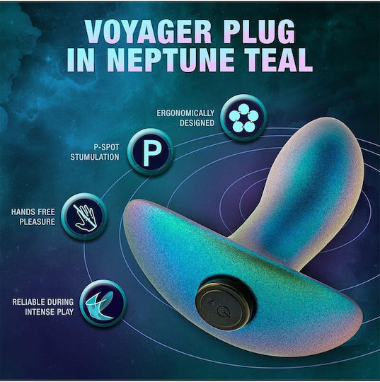 Blush Abenteuer Voyager Anal Plug mit Vibration Blau