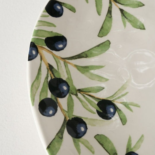 Boltze Servierplatte Oval aus Porzellan Weiß 39x31cm 1Stück