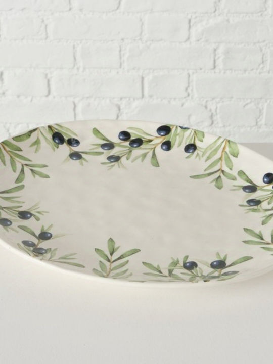 Boltze Platou de Servire Oval din Porțelan Albă 39x31buc 1buc
