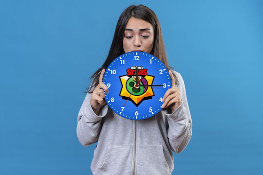 Koupakoupa Brawl Stars Spike Ρολόι Τοίχου Ξύλινο Koupakoupa Brawl Stars Spike Ρολόι Τοίχου Ξύλινο