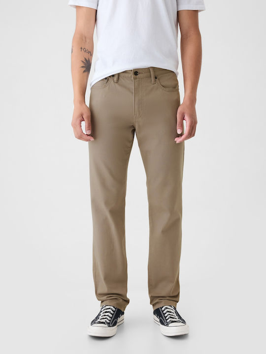 Men's Jeans Pants Elastic Taupe