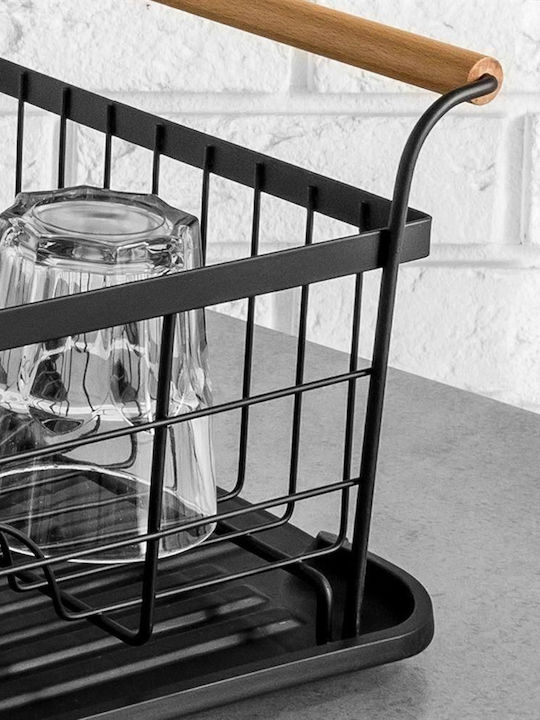 Vilde Sink Strainer Inox Black 42.5x29.5x19cm