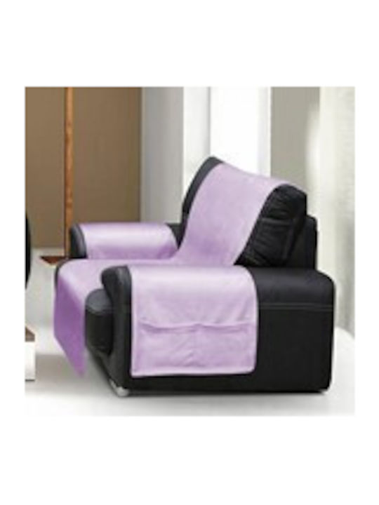 Matex Mustella Elastic Cover for Armchair Purple 65x170cm 1pcs
