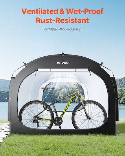 Cort de depozitare biciclete spațios și impermeabil Vevor pentru 5 biciclete