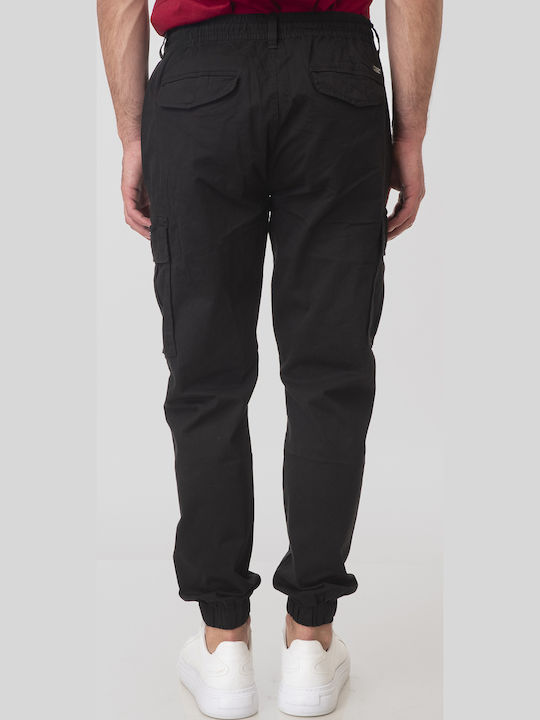 Trousers Cargo Elastic Black