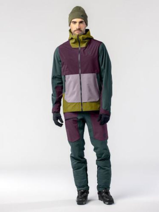Scott 422162SCT_GRN_PRP Ανδρικό Μπουφάν για Σκι & Snowboard Πολύχρωμο