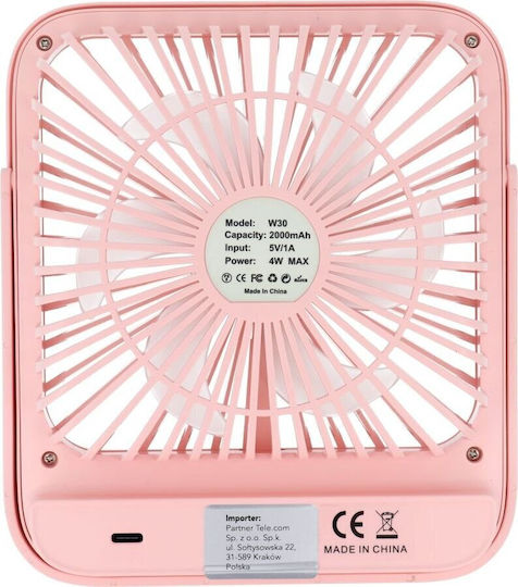 Alogy Desk Ventilator USB Rosa
