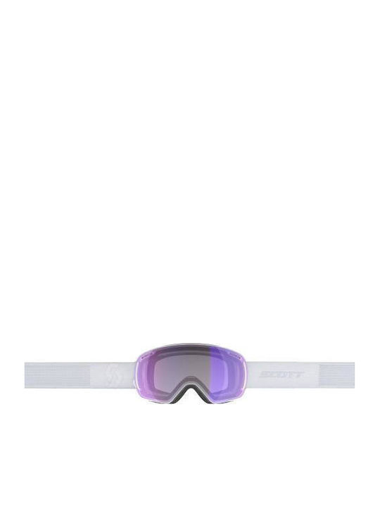 Scott Μάσκα Σκι & Snowboard Ενηλίκων Λευκή με Φακό σε Μπλε Χρώμα Scott Μάσκα Σκι & Snowboard Ενηλίκων Λευκή με Φακό σε Μπλε Χρώμα