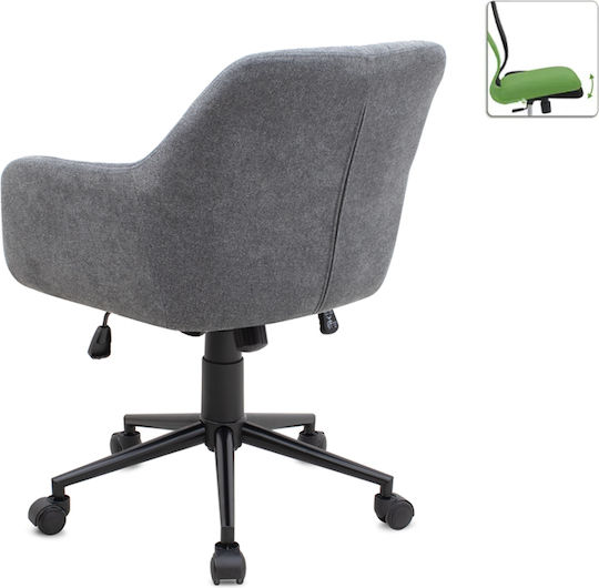 Megapap Alice Office Chair with Adjustable Arms Grey Megapap Alice Office Chair with Adjustable Arms Grey