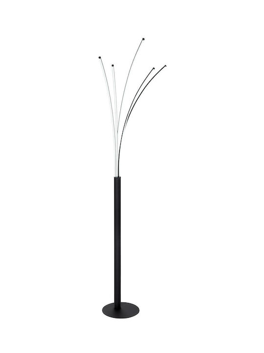 Globo Lighting Bizzy LED Φωτιστικό Δαπέδου με Ψυχρό Λευκό Φως Μαύρο