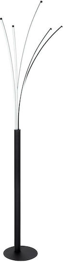 Globo Lighting Bizzy LED Φωτιστικό Δαπέδου με Ψυχρό Λευκό Φως Μαύρο