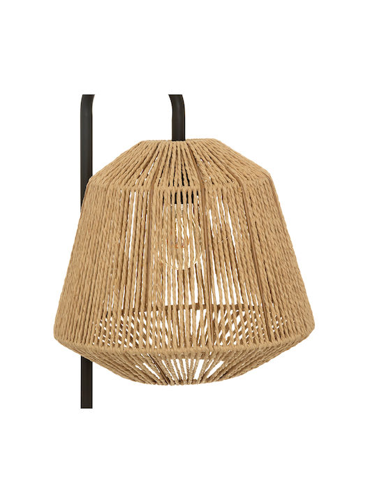 Floor Lamp H150xW36.5cm. with Socket for Bulb E27 Beige