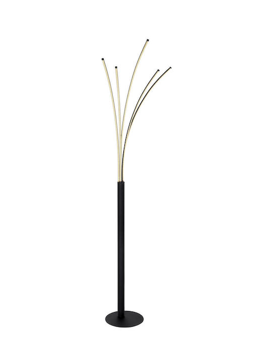 Globo Lighting Bizzy LED Φωτιστικό Δαπέδου με Ψυχρό Λευκό Φως Μαύρο
