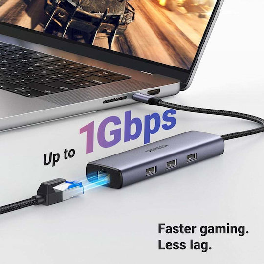 Ugreen CM512 USB-C Docking Station mit HDMI 4K PD Ethernet Gray