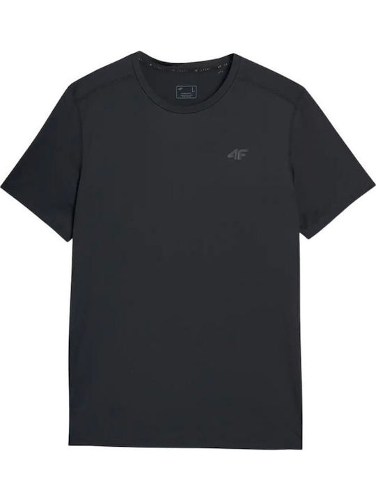 Functional Sportliches T-Shirt Schwarz