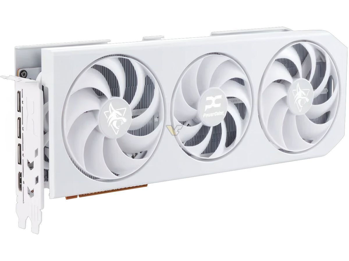 PowerColor Radeon RX 9070 XT 16GB GDDR6 Hellhound White Κάρτα Γραφικών