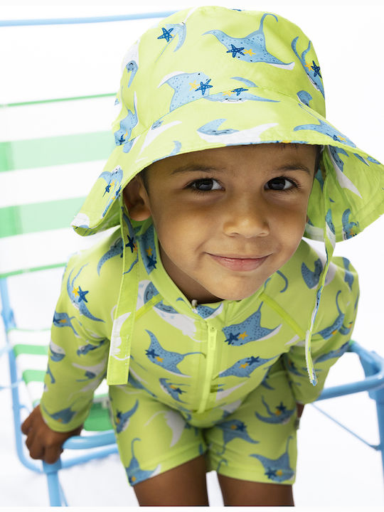 Zoocchini Kids Swimwear Long Sleeve One-piece Green