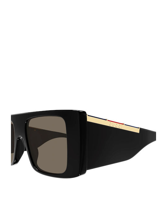 Gucci Unisex Sunglasses With Black Horn-Rimmed Frame And Grey Lens GG1888S 001