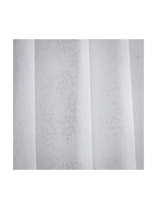 My Home Luxury Κουρτίνα με Τρουκς Λευκή 280x270εκ.