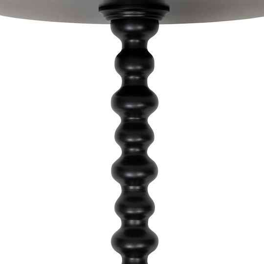 Кръгла Странична Маса A-s Alix от Масивно Дърво Black М38xШ38xВ50см