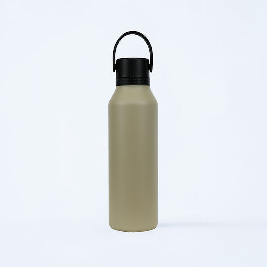 Runbott Stainless Steel Thermos Bottle BPA Free 600ml Khaki