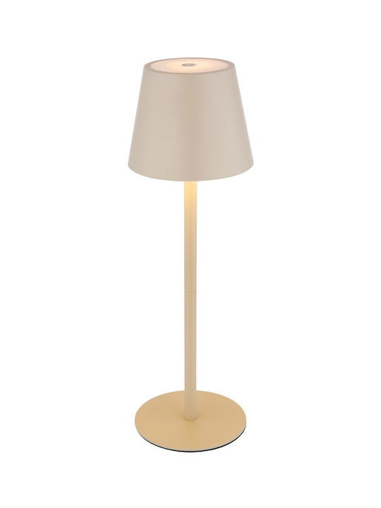 Globo Lighting Table Lamp with Beige Shade and Base