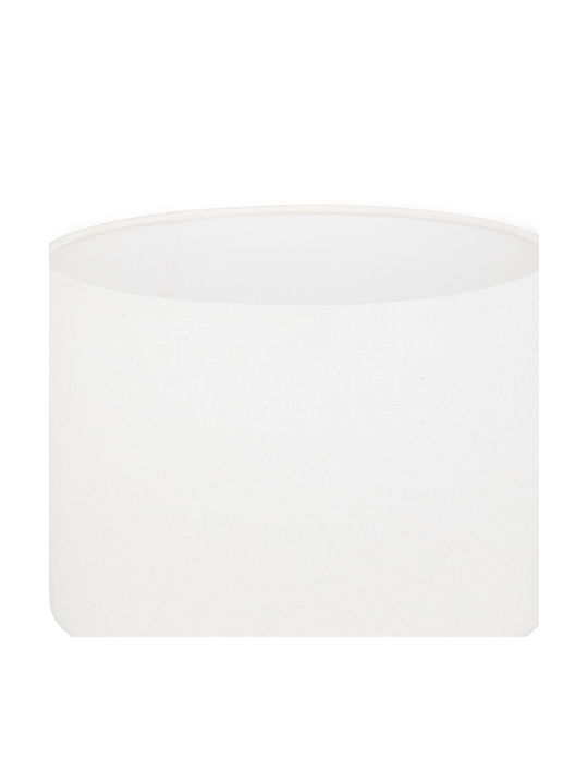 Wood Table Lamp with Beige Shade and Base
