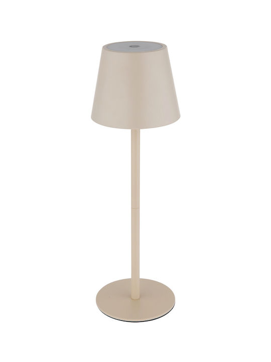Globo Lighting Table Lamp with Beige Shade and Base